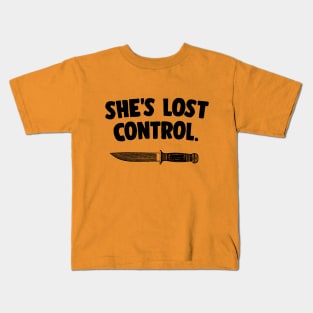 She's Lost Control Kids T-Shirt